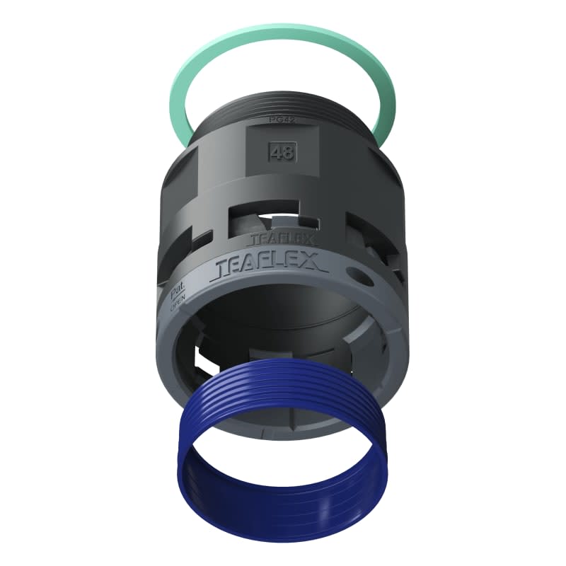 TEAFLEX - RACC.NERO   IP68 SM48 PG42 8BSM48P42