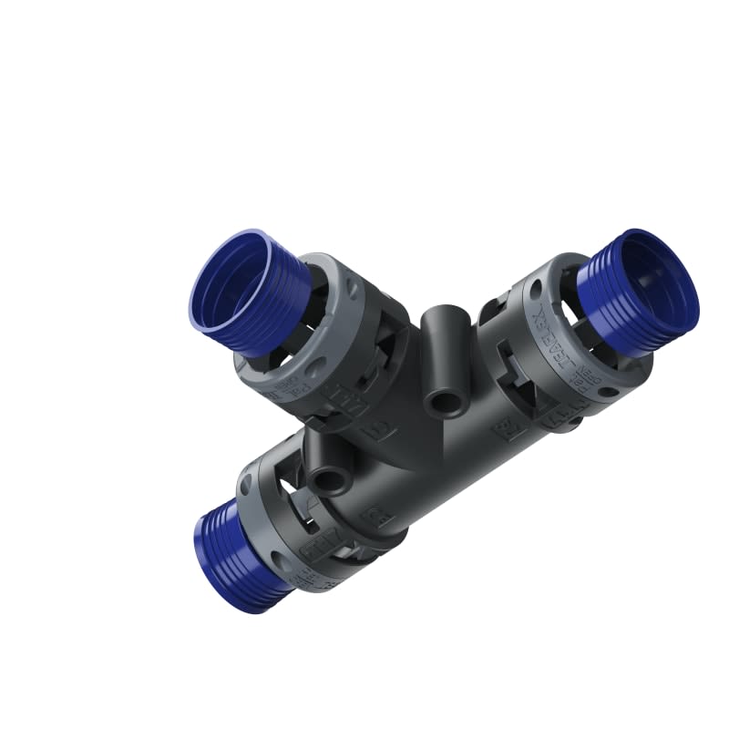 TEAFLEX - RACC. T NERO IP68 17-17-17 8BT171717