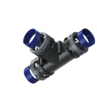 TEAFLEX - RACC. T NERO IP68 36-36-36