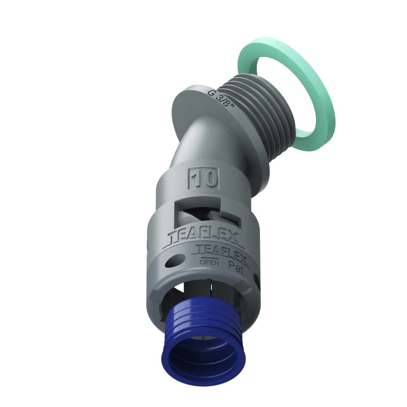 TEAFLEX - CURVA 45 IP68 BF10 3/8GRIGI 8GBF10G02