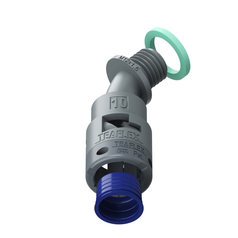 TEAFLEX - CURVA 45 IP68 BF10 M12 GRIGI