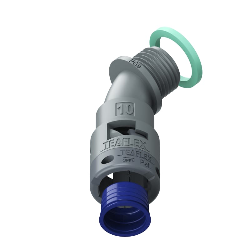 TEAFLEX - CURVA 45 IP68 BF10 PG09 GRIGI