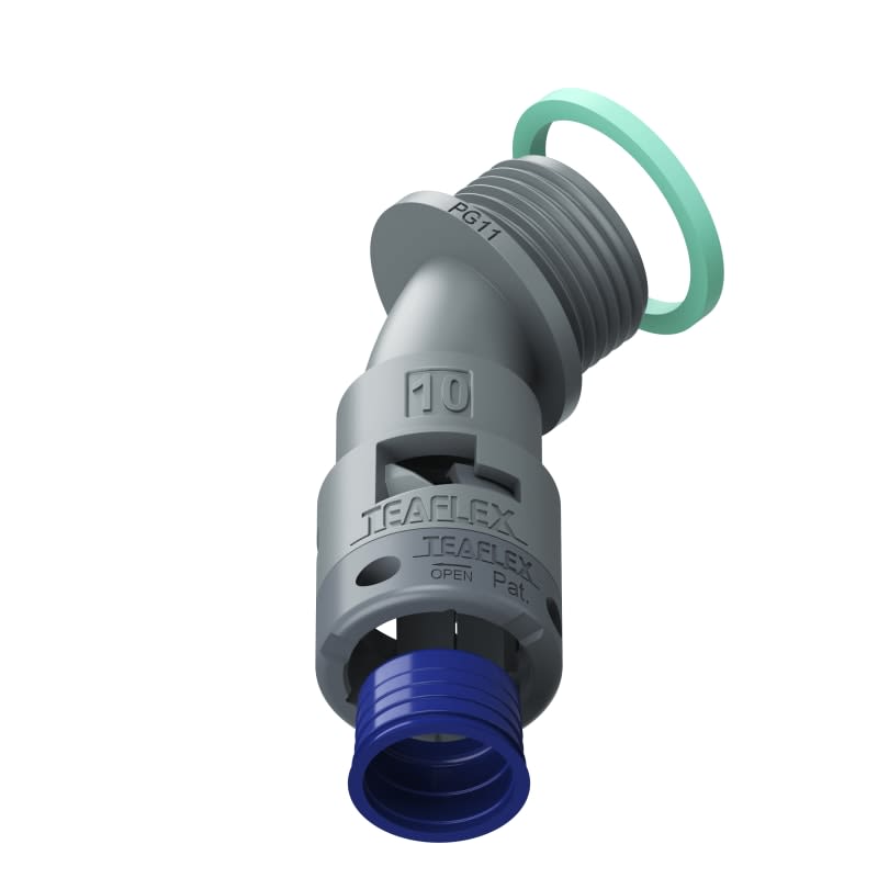 TEAFLEX - CURVA 45 IP68 BF10 PG11 GRIGI