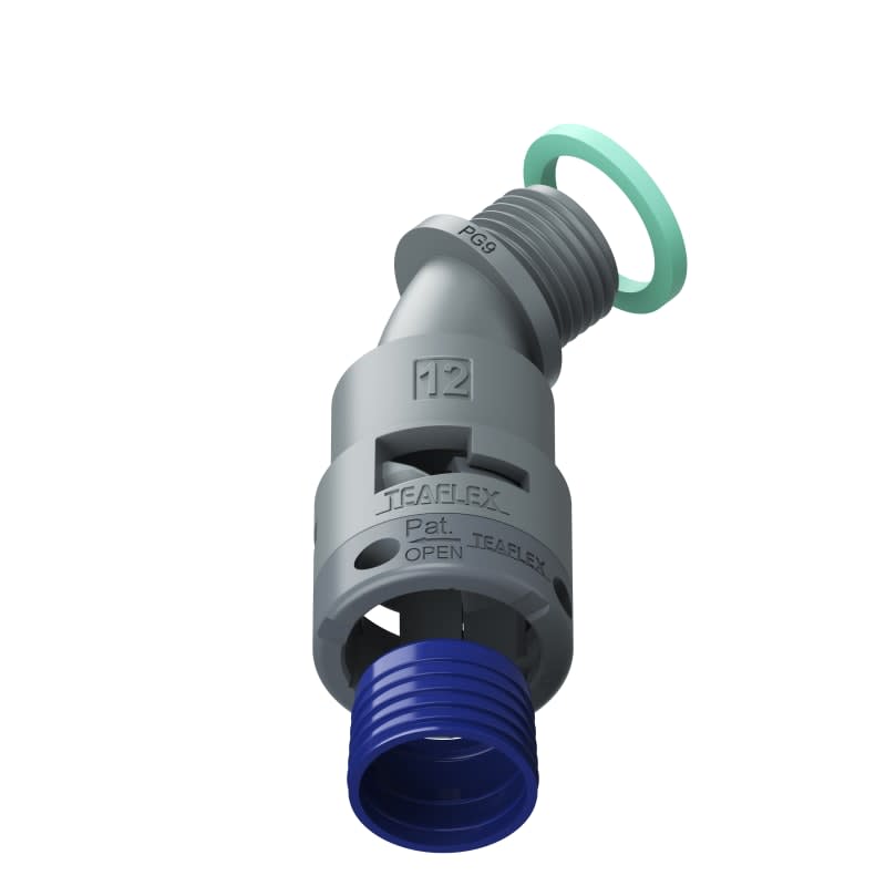 TEAFLEX - CURVA 45 IP68 BF12 PG09 GRIGI