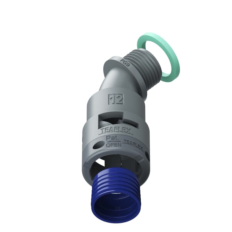 TEAFLEX - CURVA 45 IP68 BF12 PG09 GRIGI
