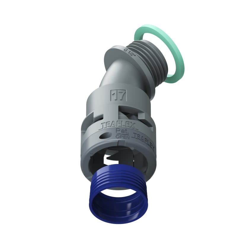 TEAFLEX - CURVA 45 IP68 BF17   1/2GRIGI 8GBF17G03