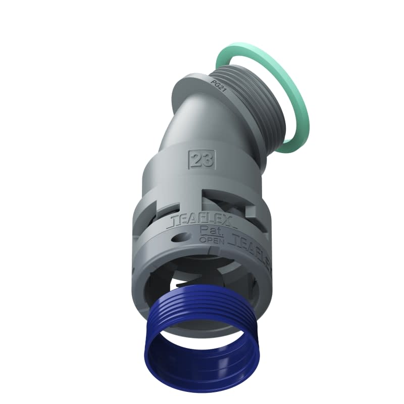 TEAFLEX - CURVA 45 IP68 BF23 PG21 GRIGI