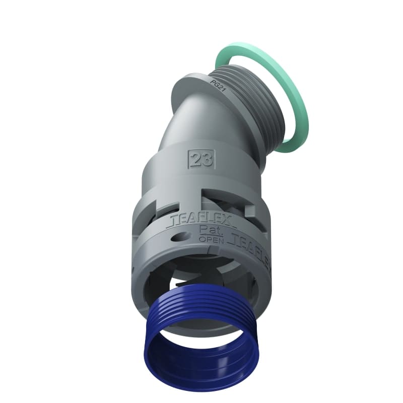 TEAFLEX - CURVA 45 IP68 BF23 PG21 GRIGI
