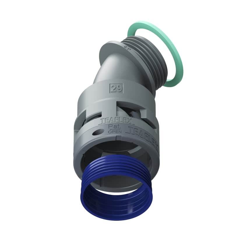 TEAFLEX - CURVA 45 IP68 BF29 1'   GRIGIO