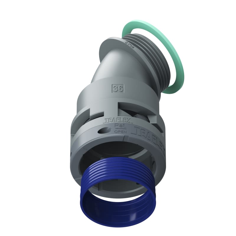 TEAFLEX - CURVA 45 IP68 BF36 1'1/4GRIGIO 8GBF36G06