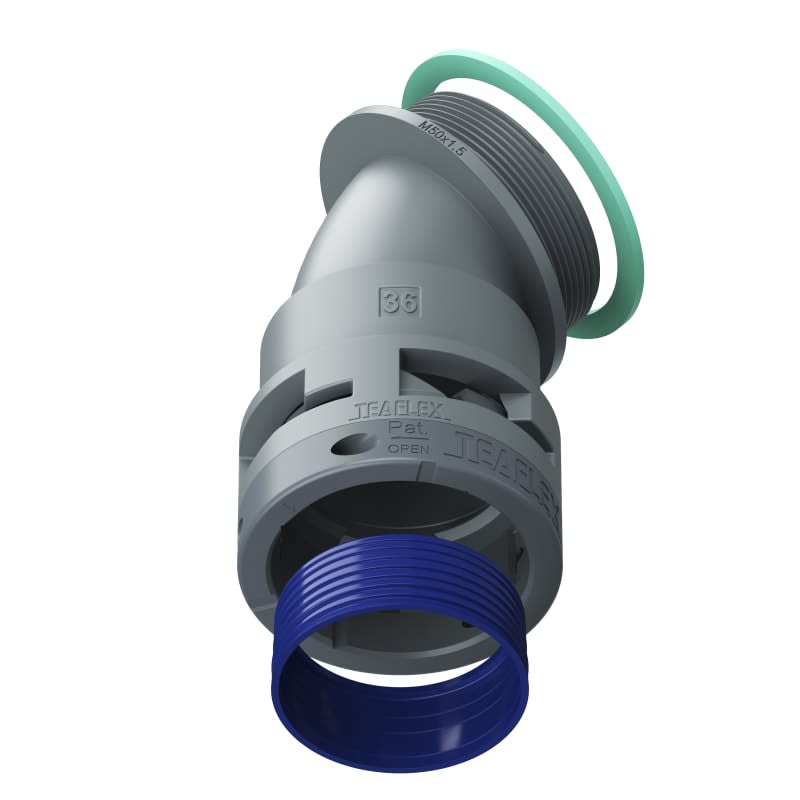 TEAFLEX - CURVA 45 IP68 BF36 M50 GRIGI 8GBF36M50