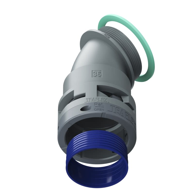 TEAFLEX - CURVA 45 IP68 BF36 PG36 GRIGI 8GBF36P36