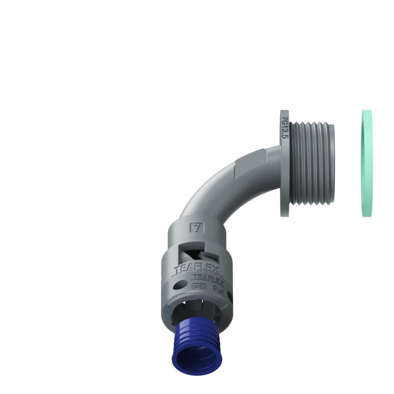 TEAFLEX - CURVA 90 IP68 BN07 PG13 GRIGI 8GBN07P13