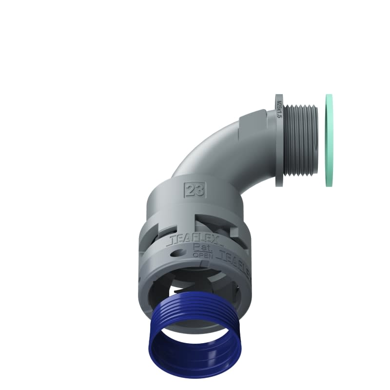 TEAFLEX - CURVA 90 IP68 BN23 M25  GRIGI 8GBN23M25