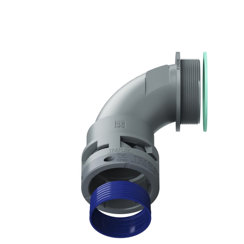 TEAFLEX - CURVA 90 IP68 BN36 M50  GRIGI 8GBN36M50