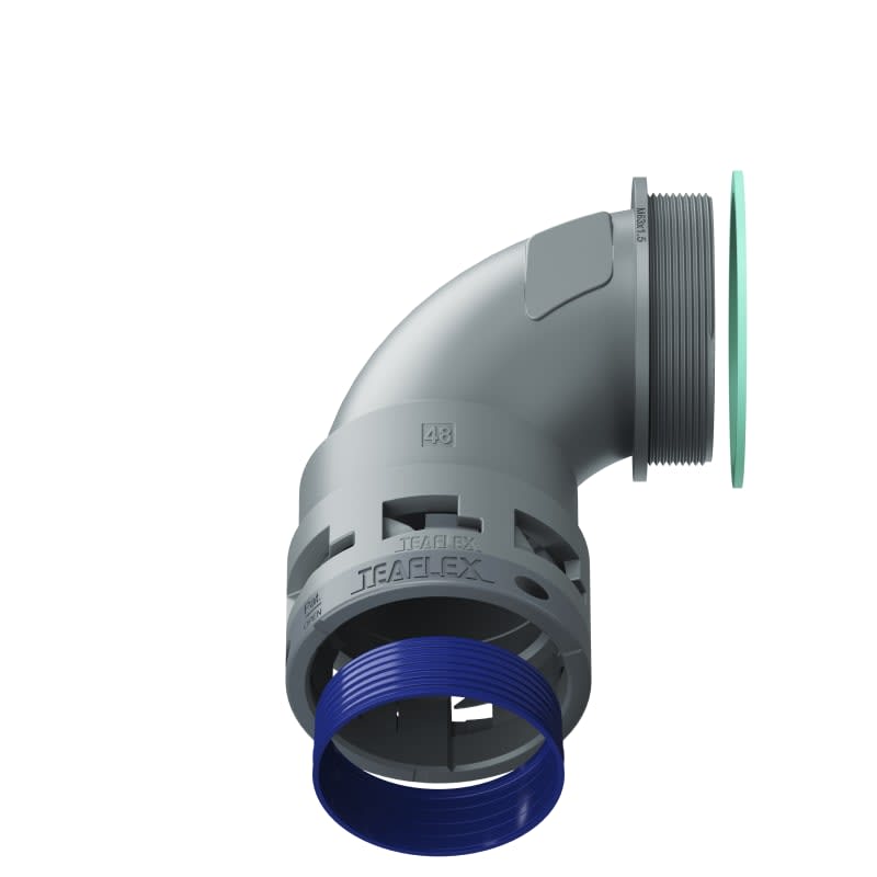 TEAFLEX - CURVA 90 IP68 BN48 M63  GRIGI 8GBN48M63