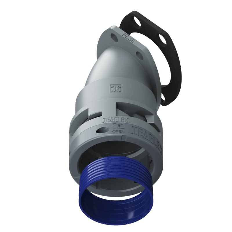 TEAFLEX - FLANGIA 45 IP68 FF36 GRIGIO