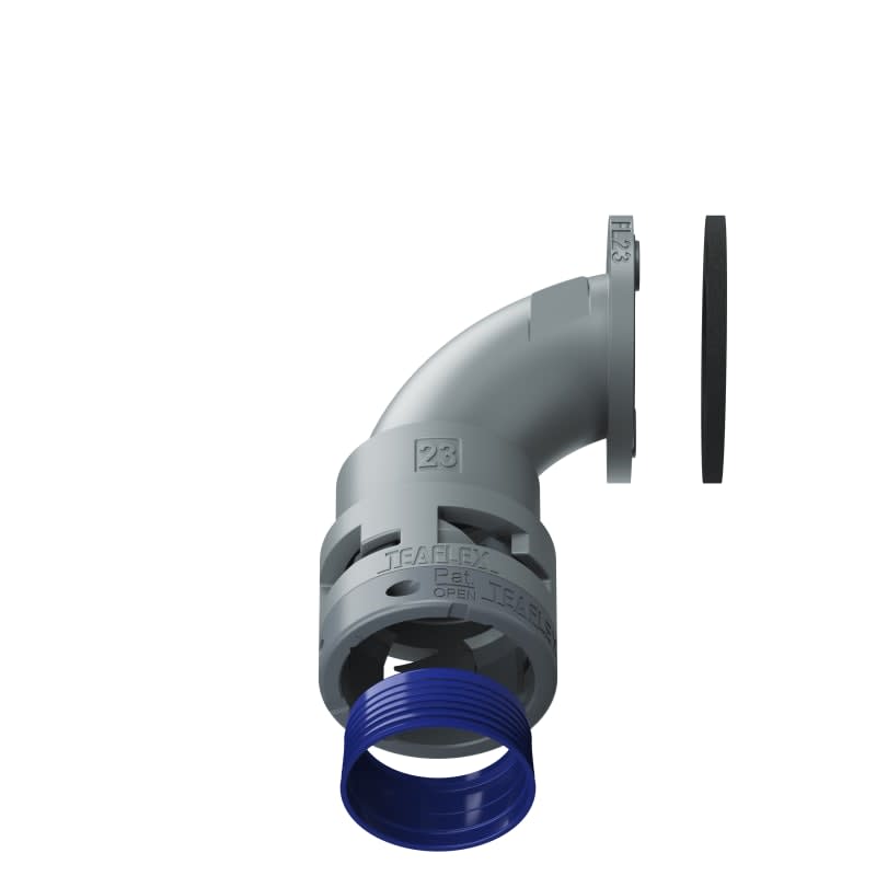 TEAFLEX - FLANGIA 90  IP68 FL23 GRIGIO 8GFL23