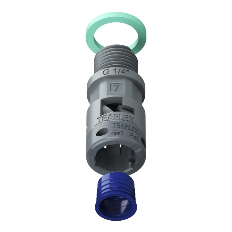 TEAFLEX - RACC.GRIGIO IP68 SM07 G 1/4'