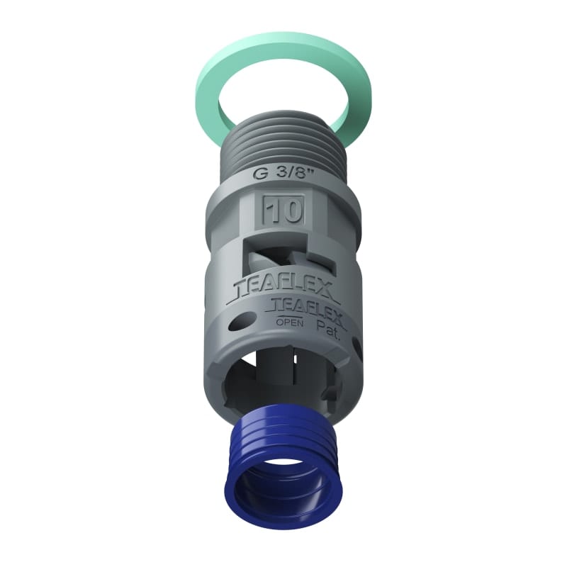 TEAFLEX - RACC.GRIGIO IP68 SM10 G 3/8'