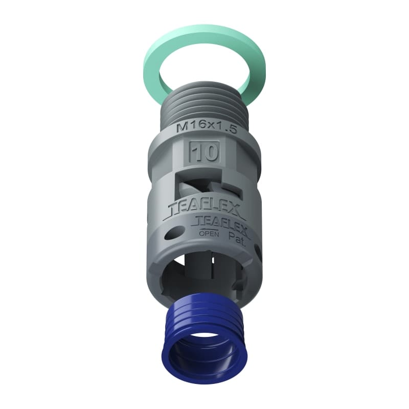 TEAFLEX - RACC.GRIGIO IP68 SM10 M16X1,5
