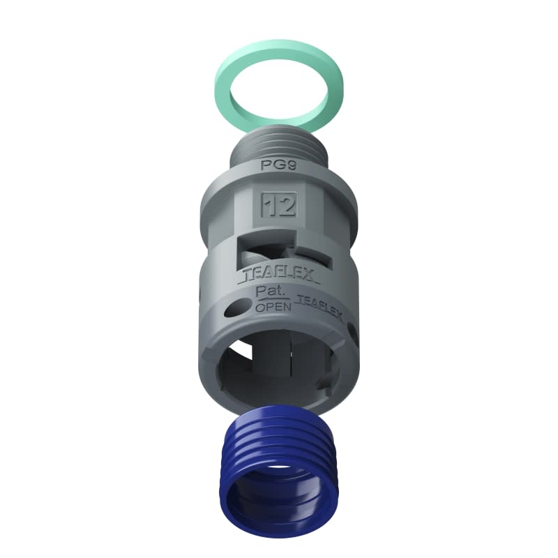 TEAFLEX - RACC.GRIGIO IP68 SM12 PG09