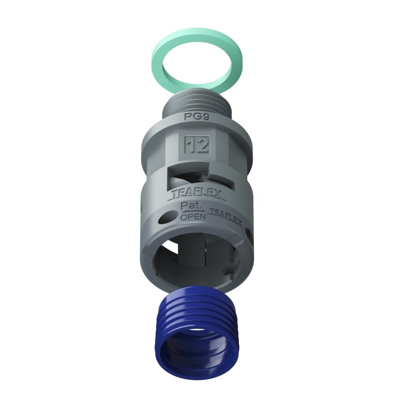 TEAFLEX - RACC.GRIGIO IP68 SM12 PG09