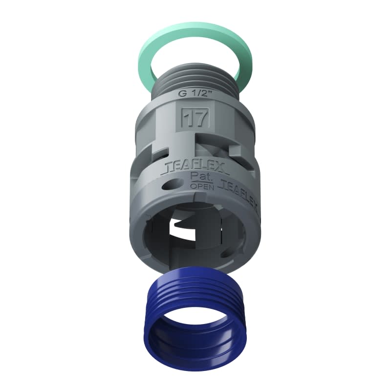 TEAFLEX - RACC.GRIGIO IP68 SM17 G 1/2' 8GSM17G03