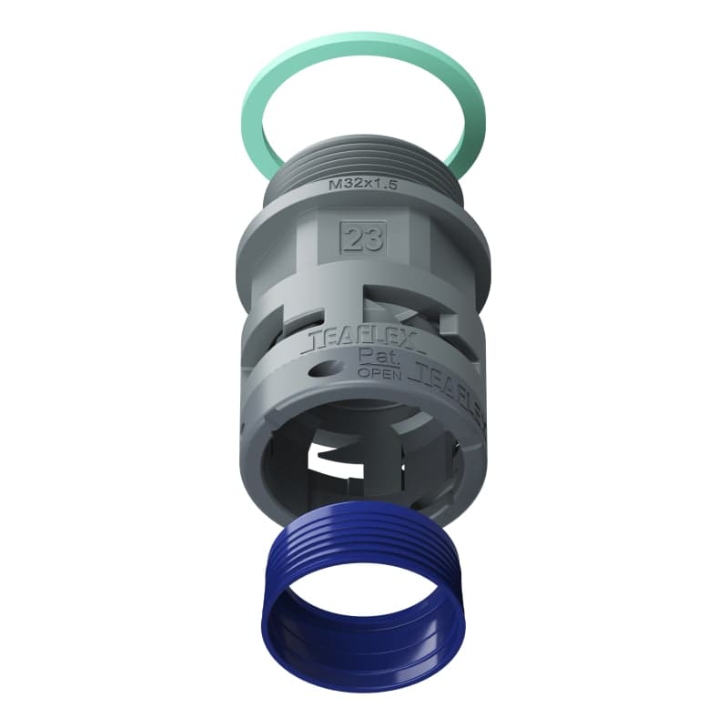 TEAFLEX - RACC.GRIGIO IP68 SM23 M32X1,5