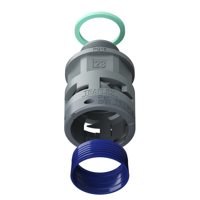 TEAFLEX - RACC.GRIGIO IP68 SM23 PG16