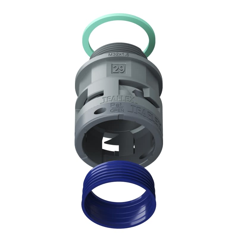 TEAFLEX - RACC.GRIGIO IP68 SM29 M32X1,5