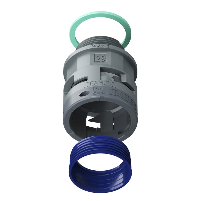 TEAFLEX - RACC.GRIGIO IP68 SM29 M32X1,5