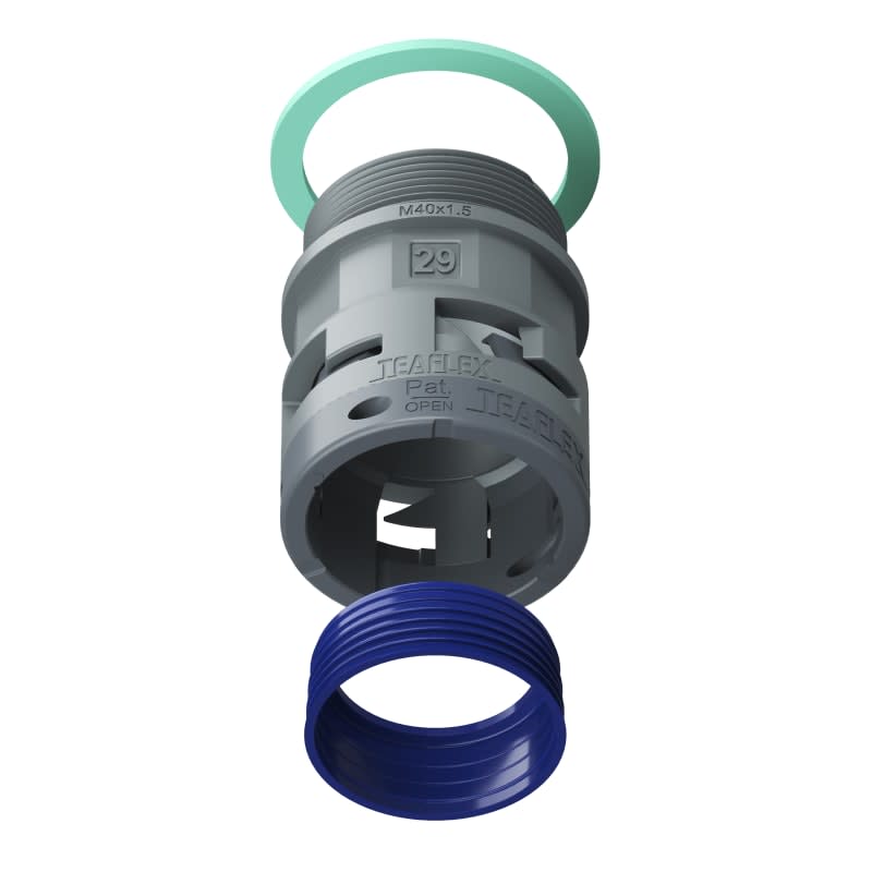 TEAFLEX - RACC.GRIGIO IP68 SM29 M40X1,5