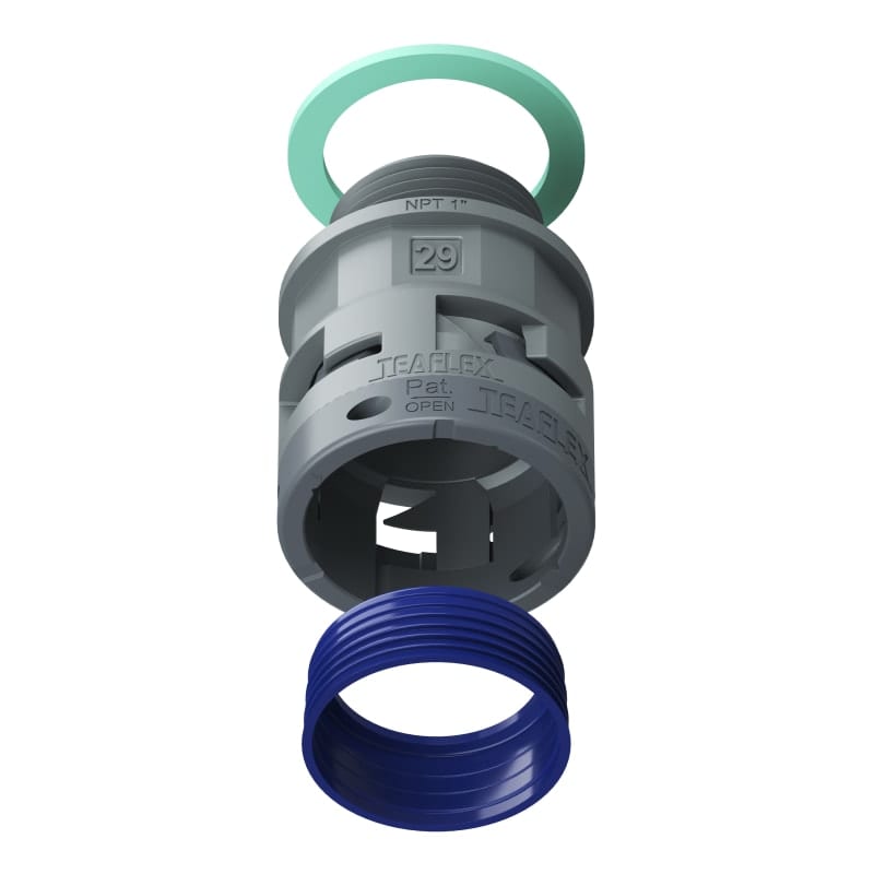 TEAFLEX - RACC.GRIGIO IP68 SM29 NPT1'