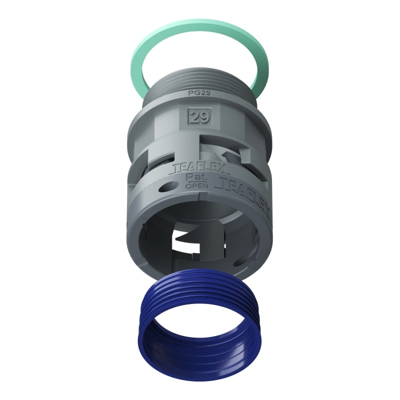 TEAFLEX - RACC.GRIGIO IP68 SM29 PG29