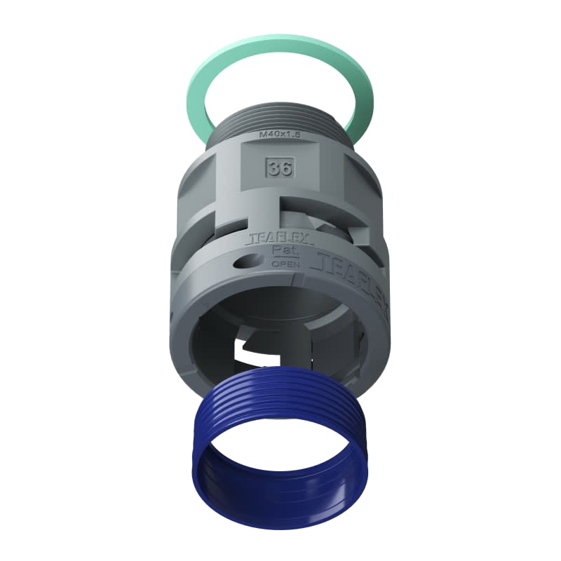 TEAFLEX - RACC.GRIGIO IP68 SM36 M40X1,5 8GSM36M40