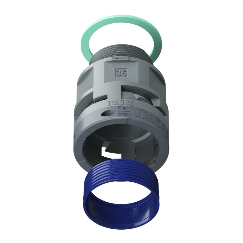 TEAFLEX - RACC.GRIGIO IP68 SM36 M40X1,5