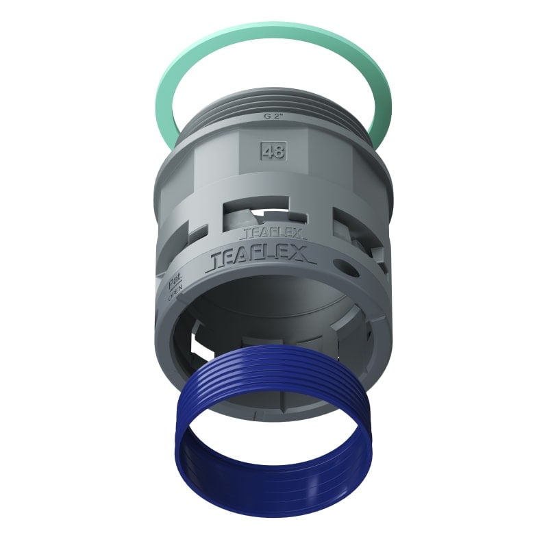 TEAFLEX - RACC.GRIGIO IP68 SM48 G 2'
