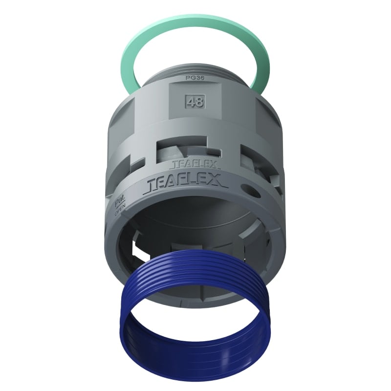 TEAFLEX - RACC.GRIGIO IP68 SM48 PG36