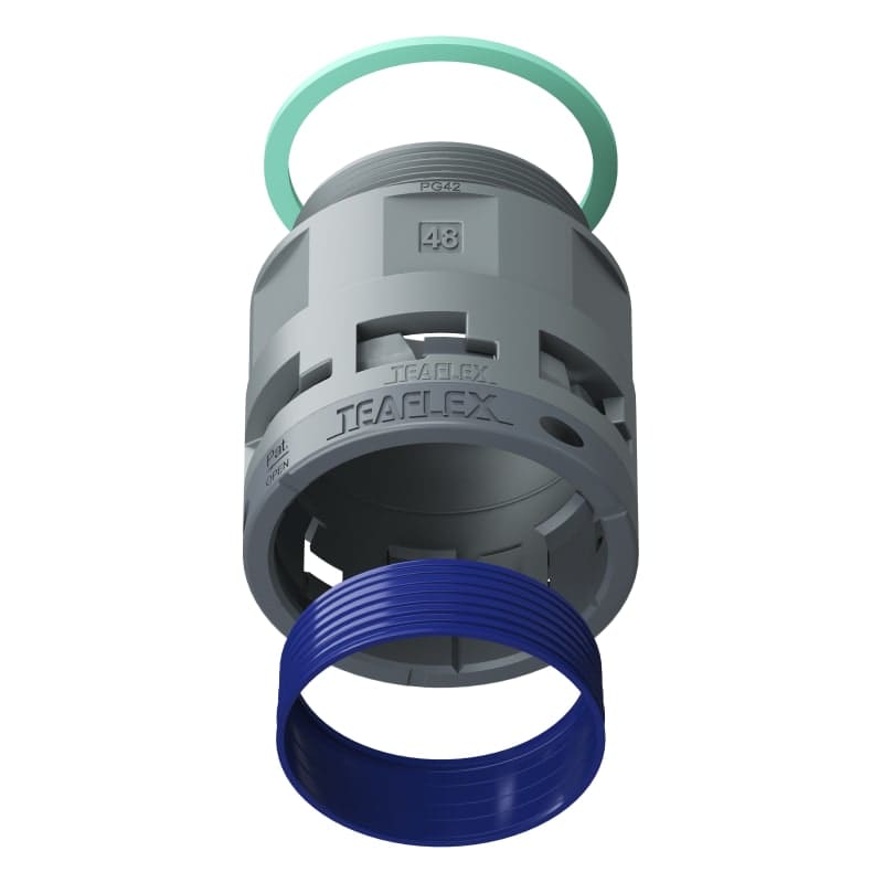 TEAFLEX - RACC.GRIGIO IP68 SM48 PG42