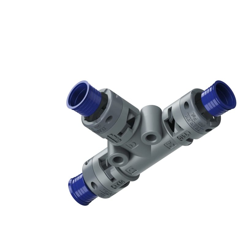 TEAFLEX - RACC. T GRIGIO IP68 10-10-10