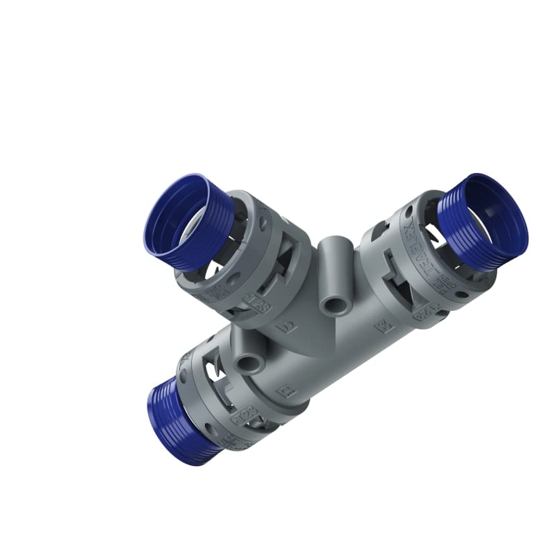 TEAFLEX - RACC. T GRIGIO IP68 23-23-23
