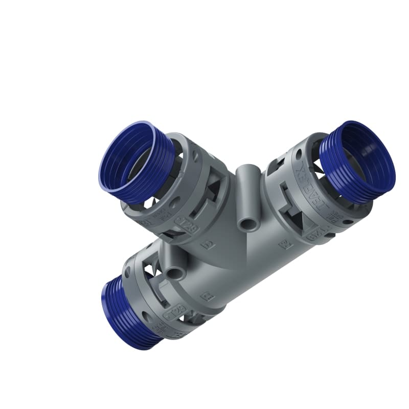 TEAFLEX - RACC. T GRIGIO IP68 29-29-29