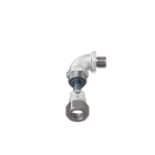 TEAFLEX - Raccordo a 90 in ottone serie CC continuit metallica IP67.