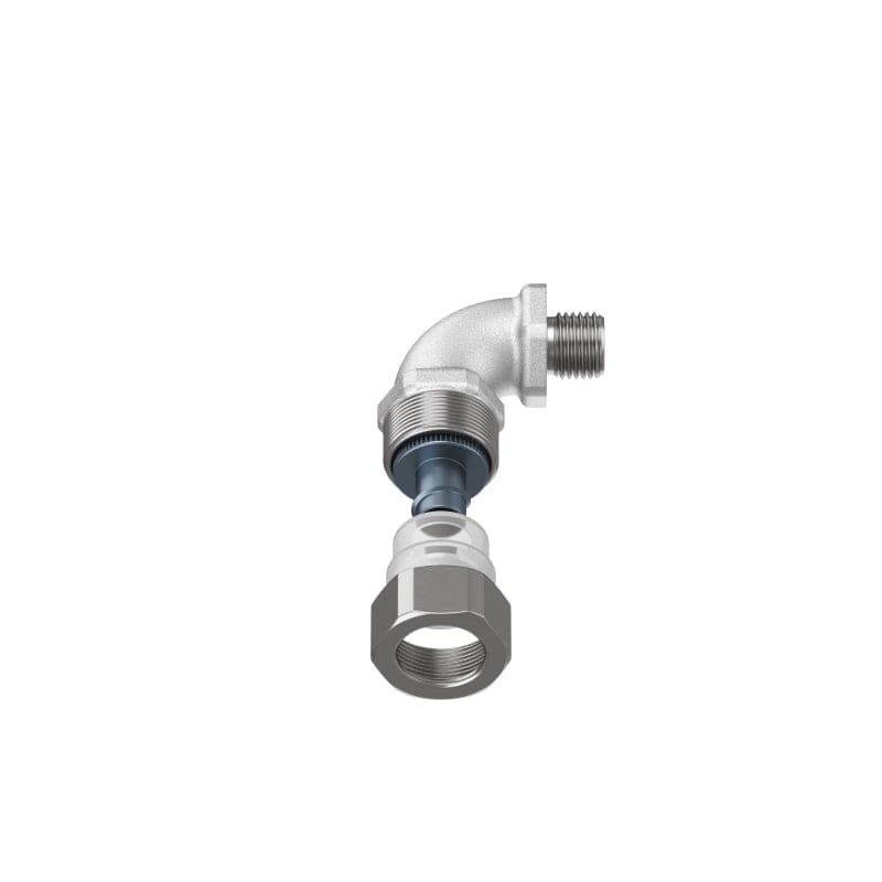 TEAFLEX - Raccordo a 90 in ottone serie CC continuit metallica IP67.