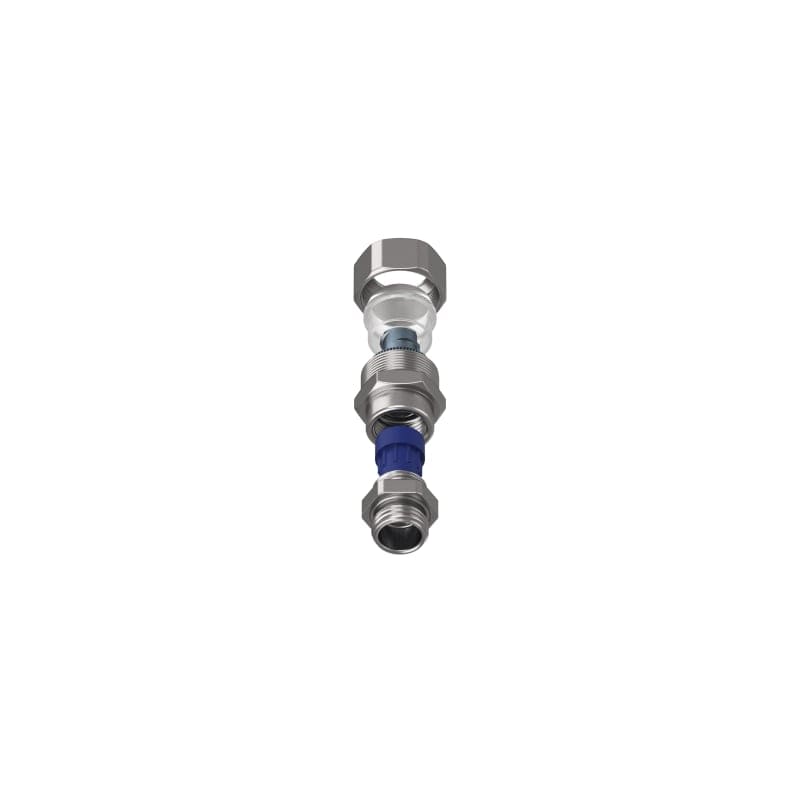 TEAFLEX - Raccordo CMPR10/6 M16x1,5 in ottone nichelato con continuit metallica per pressacavo IP67.
