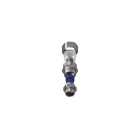 TEAFLEX - Raccordo CMPR10/6 M16x1,5 in ottone nichelato con continuit metallica per pressacavo IP67.