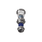 TEAFLEX - Raccordo CMPR27/18 M32X1,5 in ottone nichelato con pressacavo IP67 e continuità metallica.
