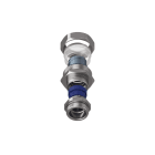 TEAFLEX - Raccordo CMPR27/20 M32x1,5 in ottone nichelato con continuità metallica IP67.