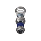 TEAFLEX - Raccordo CMPR35/30 M40x1,5 in ottone nichelato con continuità metallica IP67.